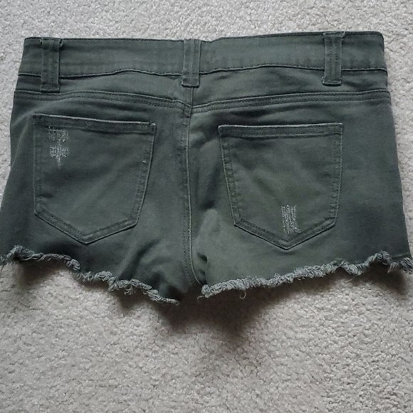 Olive Green Shorts - Picture 2 of 3